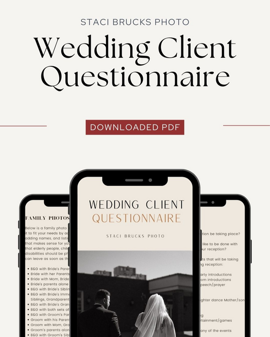 Wedding Client Questionnaire Template